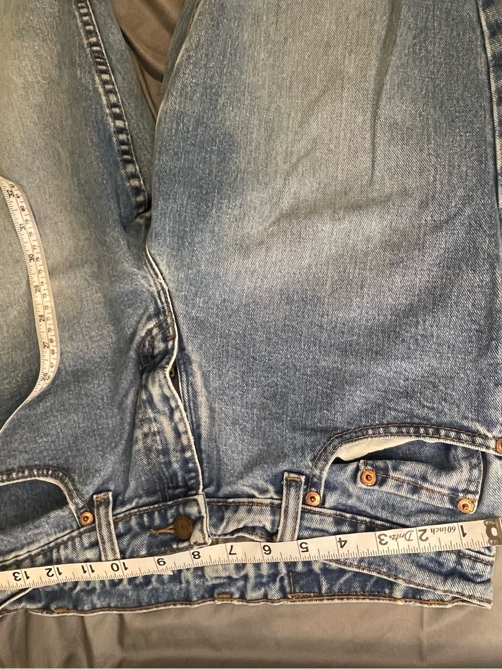 Jordache Light Wash Wide-Leg Jeans with Frayed Hem - Picture 5 of 10